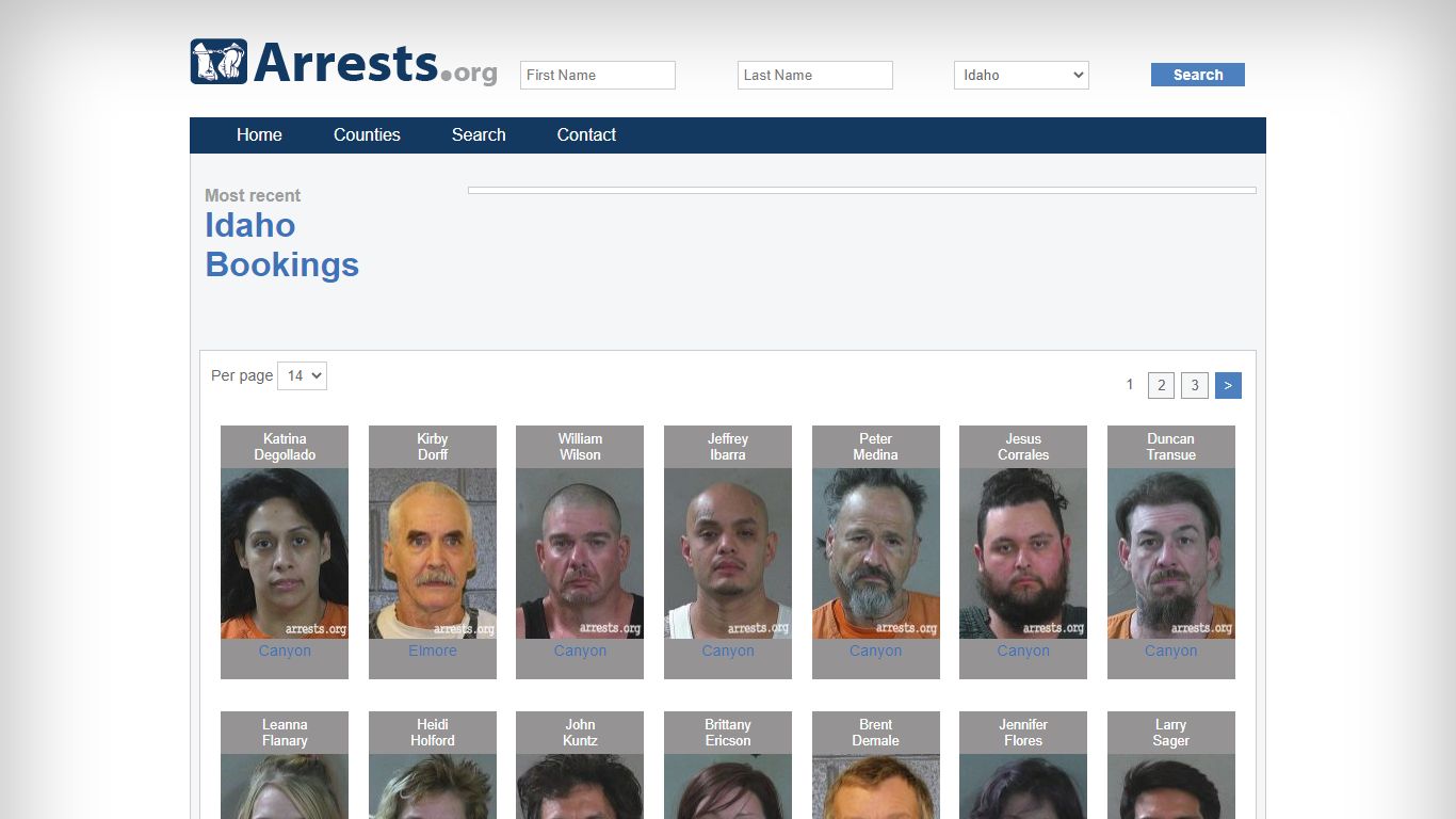 Idaho Arrests and Inmate Search